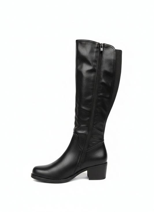 DŁUGIE KOZACZKI NA OBCASIE OCIEPLANE