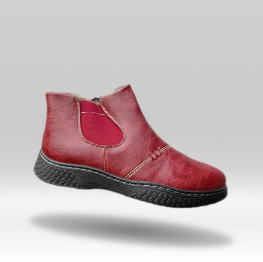 DAMSKIE OCIEPLANE BOTKI Z ZAMECZKIEM NA GUMCE